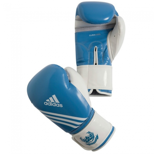 Adidas Fitness Bokshandschoenen Blauw/wit ADIBL05BW-size